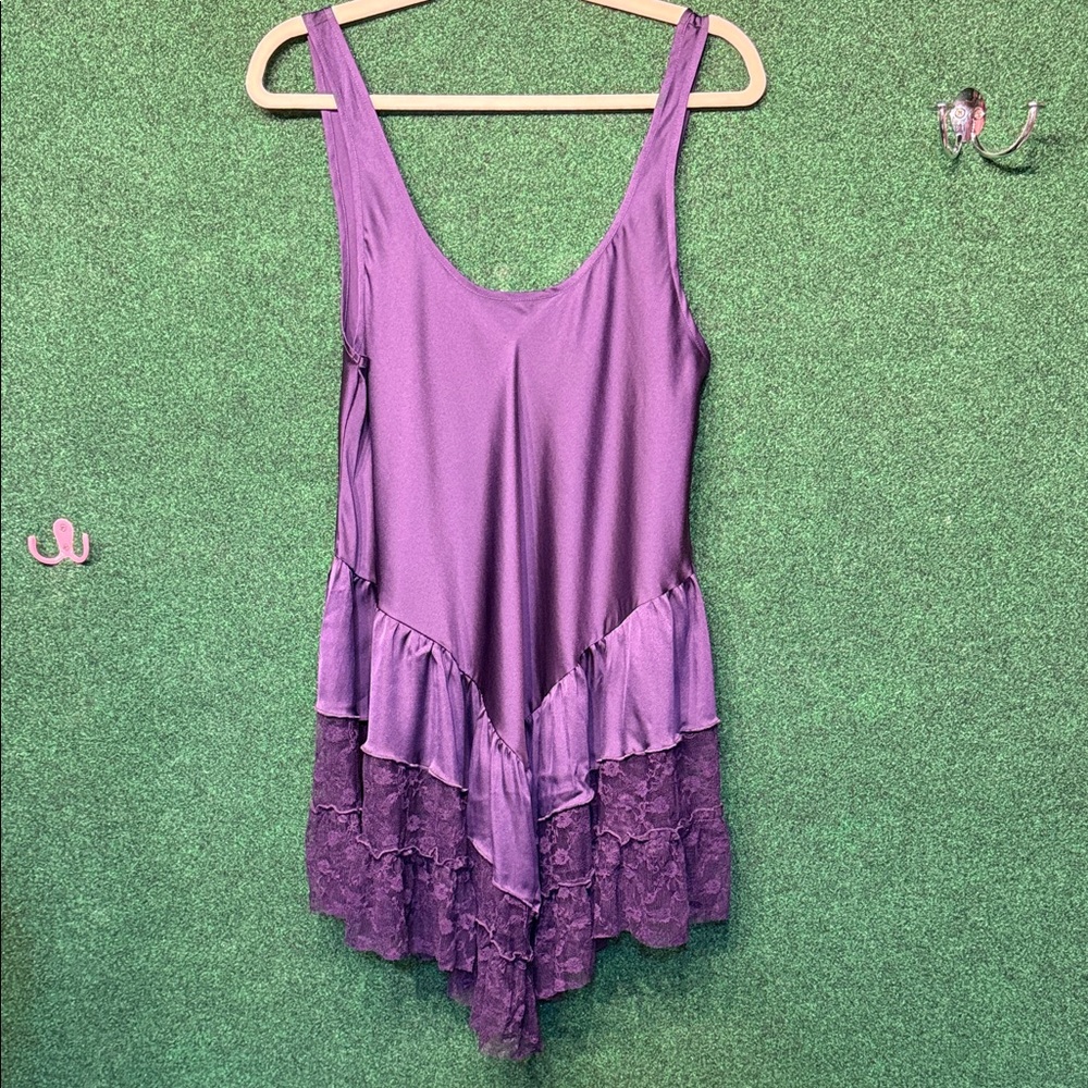 544 Free People Intimately Purple Sleeveless Nightgown